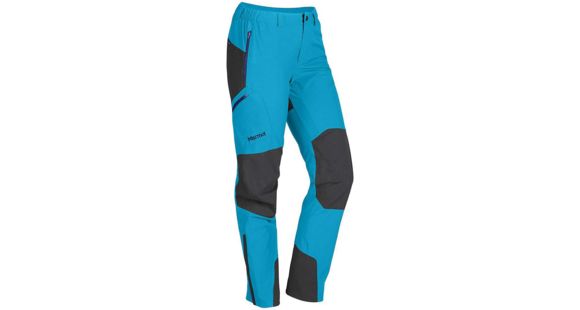 Marmot Pingora Pants - Women's, Blue Sea/Black-Regular Inseam-6, 889169861079
