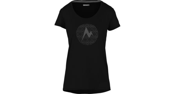 Marmot Post Time Short Sleeve Tee - Women's -Black-X-Large, Clearance, 889169856402