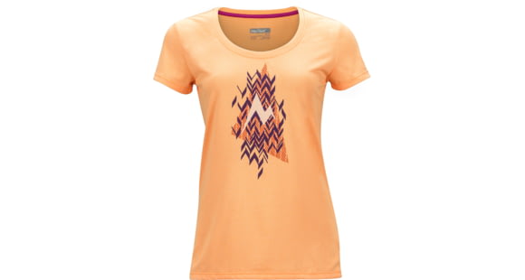 Marmot Post Time Short Sleeve Tee - Women's -Orangesicle-Large