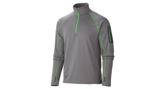 Marmot Power Stretch Half Zip LS - Men's-Medium-Cinder