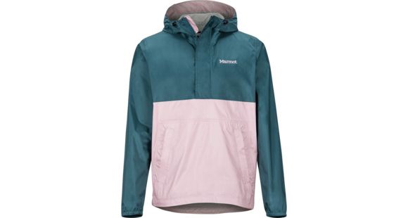 Marmot PreCip Eco Anorak - Men's, Denim/Pink Sand, Small, 41520-2317-S