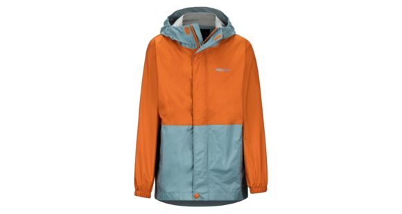 Marmot PreCip Eco Jacket - Boy's, Blue Granite/Hawaiian Sunset, Medium, 41000-4958-M