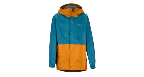 Marmot PreCip Eco Jacket - Boy's, Late Night/Aztec Gold, Small, 41000-3060-S