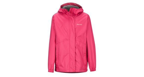 Marmot PreCip Eco Jacket - Girl's, Disco Pink, Small, 41010-7216-S