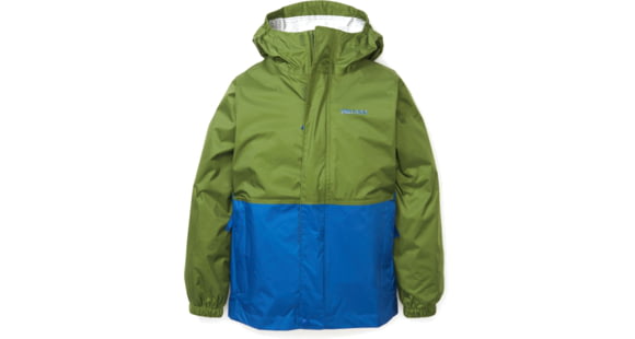 Marmot PreCip Eco Jacket - Kid's, Foliage/Dark Azure, Small, 41000-19630-S