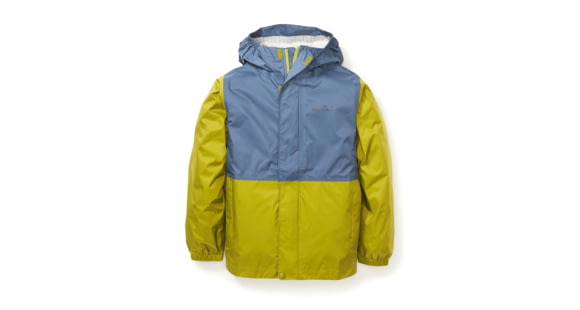 Marmot PreCip Eco Jacket - Kid's, Storm/Cilantro, Small, 41000-22523-S