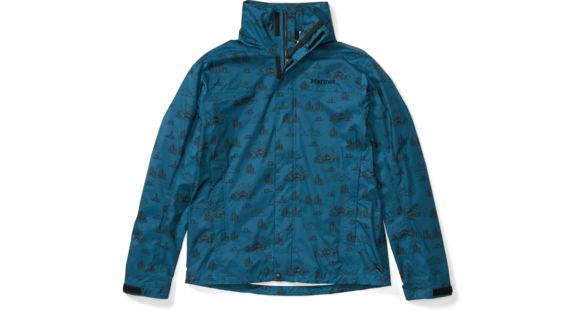 Marmot PreCip Eco Print Jacket - Men's, Camping Print, Small, 41140-8297-S