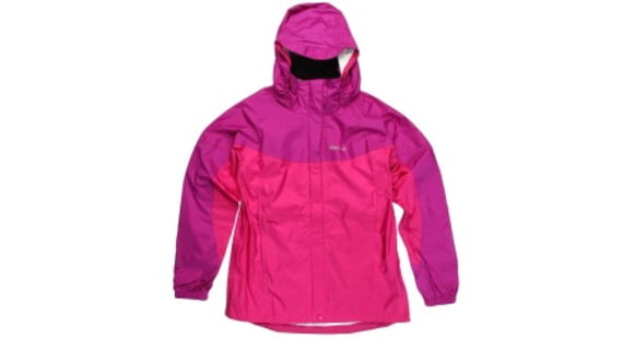 Marmot Precip Jacket - Girl's-X-Large-Pop Pink/Bright Berry