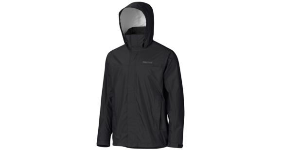 Marmot Precip Jacket - Men's-X-Large-Cinder/Acid Yellow