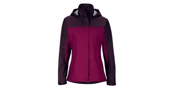 Marmot Precip Jacket - Women's-Magenta/Dark Purple-Small, 889169097294