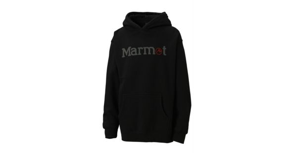 Marmot Pullover Hoodie - Boy's -X-Large-Black, 785562165151