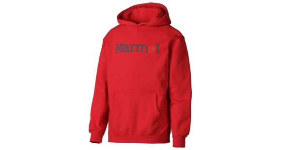 Marmot Pullover Hoodie - Boy's -Medium-Team Red, 785562165236