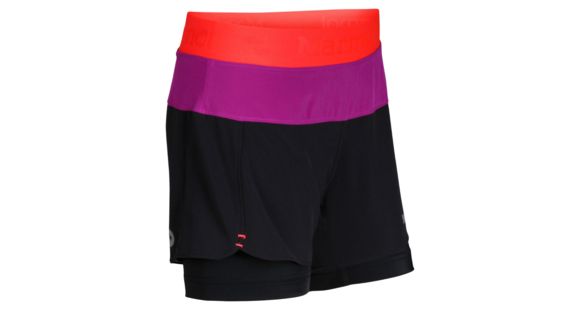 Marmot Pulse Short - Girl's -Large-Black/Bright Pink, 785562647800