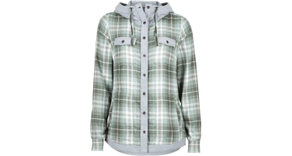 Marmot Reagan Flannel - Women's-Sea Fog-Large