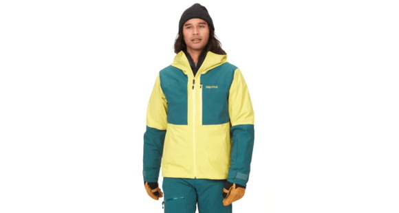 Marmot Refuge Jacket - Men's, Limelight/Dark Jungle, Medium, M13145-22538-M