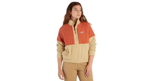 Marmot Retro Rocklin 1/2 Zip - Women's, Light Oak/Auburn, Extra Small, M14615-23313-XS