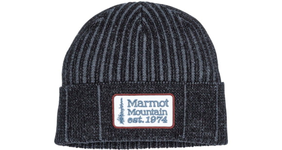 Marmot Retro Trucker Beanie - Men's, Black/Steel Onyx, One Size, 14660-1765-ONE