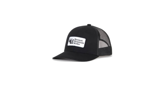 Marmot Retro Trucker Hat, Black/Black, One Size, M14313-1101-ONE