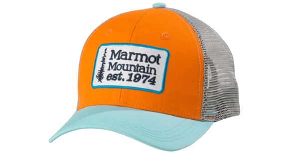 Marmot Retro Trucker Hat - Men's, Orange Coral, 241591