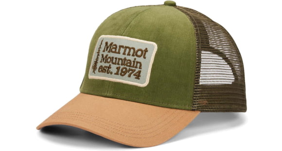 Marmot Retro Trucker Hat - Men's, Nori Corduroy/Scotch, One Size, 16410-3121-ONE