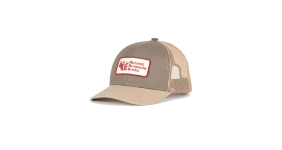 Marmot Retro Trucker Hat, Sandbar/Vetiver, One Size, 195115151539