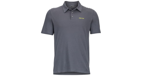 Marmot Reyes Polo Short Sleeve Shirt - Men's -Steel Onyx-X-Large, 889169823978