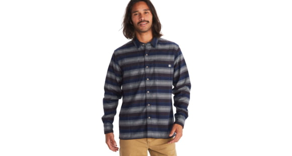 Marmot Ridgefield Heavyweight Flannel Overshirt - Men's, Arctic Navy, Extra Large, M13555-2975-XL