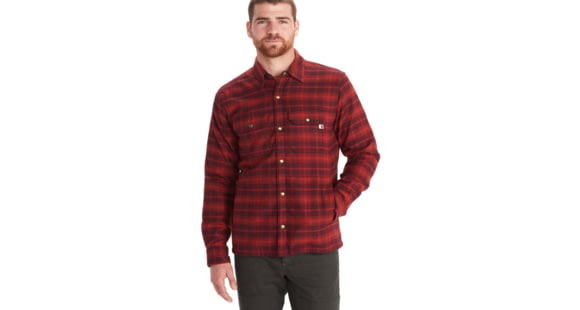 Marmot Ridgefield Heavyweight Sherpa Lined Flannel - Men's, Port Royal, Medium, M10614-6257-M