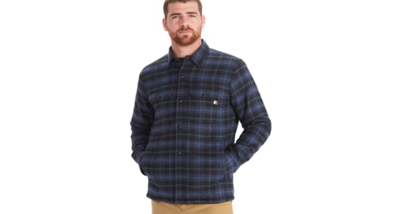 Marmot Ridgefield Heavyweight Sherpa Lined Flannel - Men's, Storm, Medium, M10614-134-M