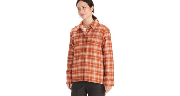 Marmot Ridgefield Heavyweight Sherpa Lined Flannel - Women's, Copper, Medium, M10512-7160-M