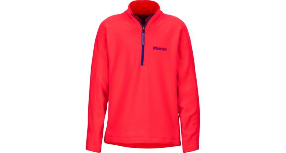 Demo, Marmot Rocklin 1/2 Zip - Girl's-Bright Pink-Medium