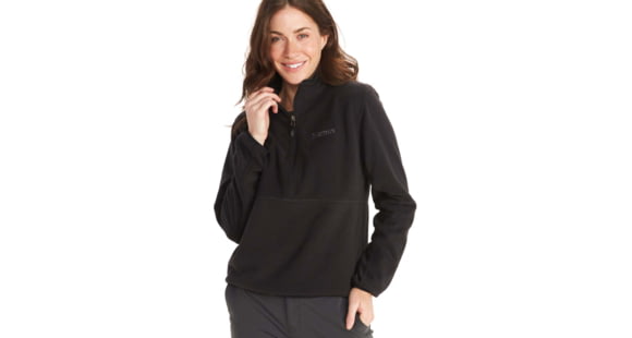 Marmot Rocklin 1/2 Zip - Women's, Black, Medium, M12403-001-M