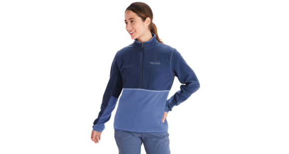 Marmot Rocklin 1/2 Zip - Women's, Twilight Blue/Blue Bonnet, Small, M12403-23246-S