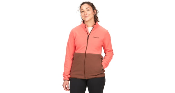 Marmot Rocklin Full Zip Jacket - Women's, Grapefruit/Pinecone, Small, M12402-22519-S