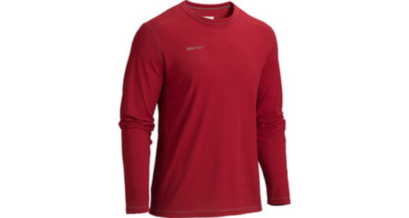 Marmot Saxon Long Sleeve Tee - Men's-Brick Heather-X-Large, 785562735354