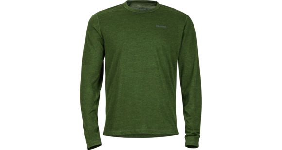 Marmot Saxon Long Sleeve Tee - Men's-Greenland Heather-X-Large