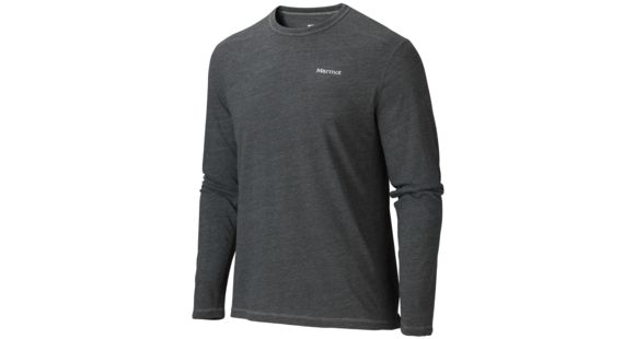 Marmot Saxon Long Sleeve Tee - Men's-Slate Grey Heather-X-Large