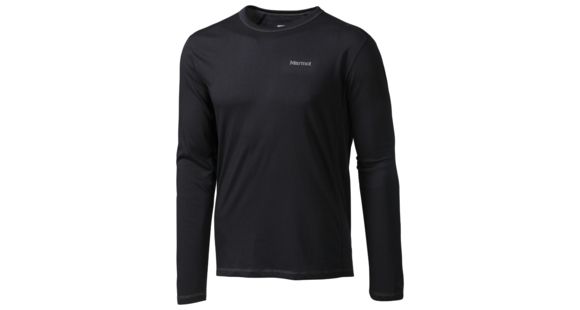 Marmot Saxon Long Sleeve Tee - Men's-Black-Large, 785562462908