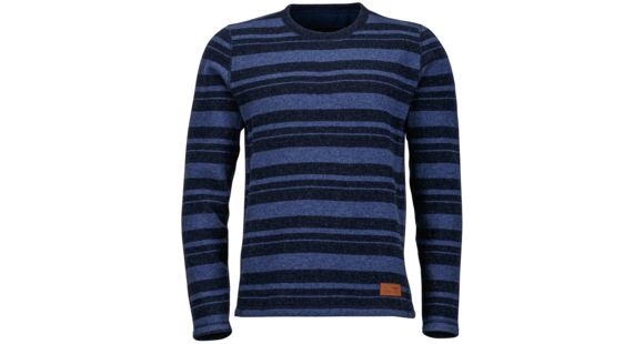 Marmot Stafford Crew Long Sleeve - Men's -Dark Indigo Heather-Small
