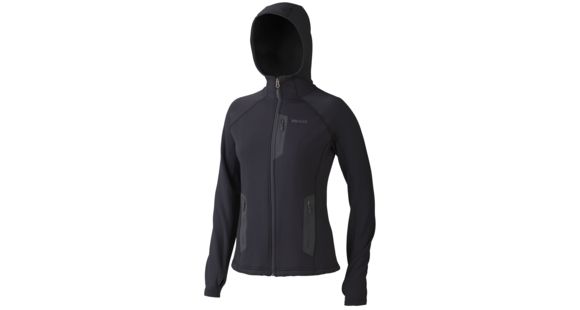 Marmot Stretch Fleece Hoody - Women's-Black-Small, 89060-BLACK-S