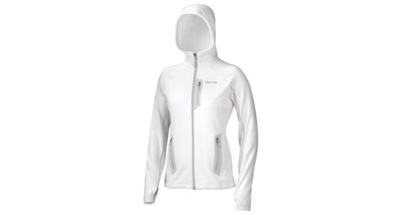 Marmot Stretch Fleece Hoody - Women's-White-Medium, 89060-WHITE-M