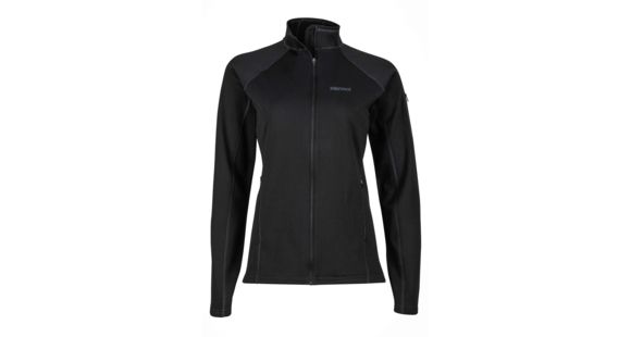 Marmot Stretch Fleece Jacket - Women's-Black-Small