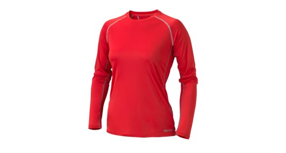 Marmot Stride Long Sleeve Shirt - Women's-Rocket Red-Small