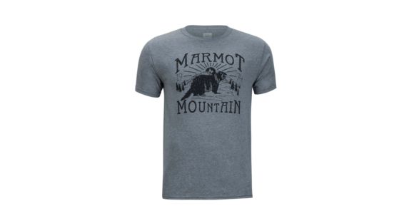 Marmot Sunrise Marmot Short Sleeve T-Shirt - Men's, Ash Heather, 2XL, 43480-1507-XXL