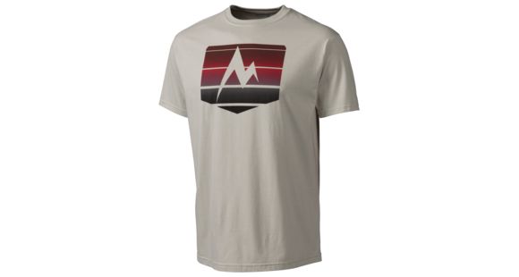 Marmot Sunrise Stripe Short Sleeve Tee - Men's-Granite-X-Large, 51650-GRANITE-XL