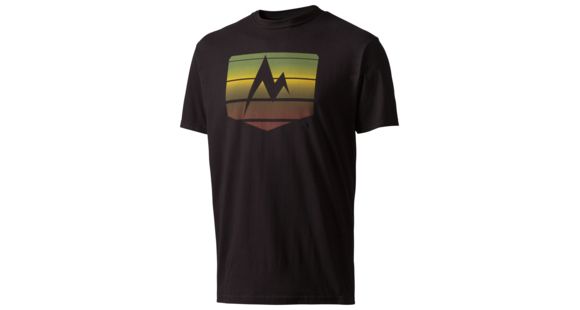 Marmot Sunrise Stripe Short Sleeve Tee - Men's-True Black-Large, 51650-TRUE BLACK-L