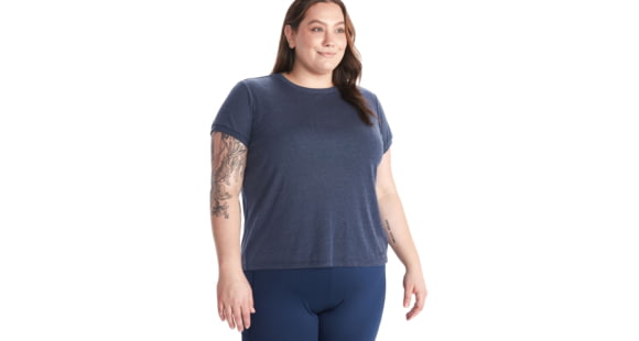 Marmot Switchback Short Sleeve - Women's, 3X, Arctic Navy, M12642-2975-3X