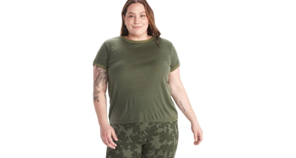 Marmot Switchback Short Sleeve - Women's, 1X, Nori/Winter Moss, M12642-19578-1X