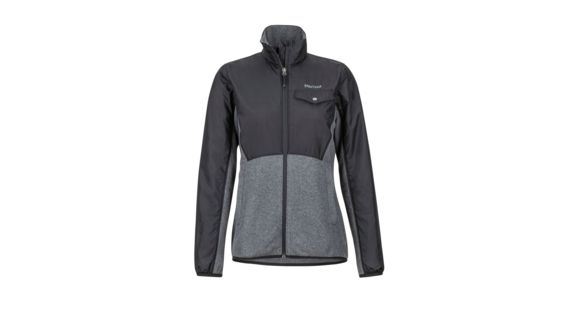 Marmot Tech Sweater - Women's, Black Heather/Black, S, 89350-1616-S