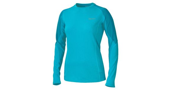 Marmot ThermalClime Pro Long Sleeve Crew - Women's-Sea Breeze/Aqua Blue-Large, 12740-SEA BREEZE/AQUA BLUE-L